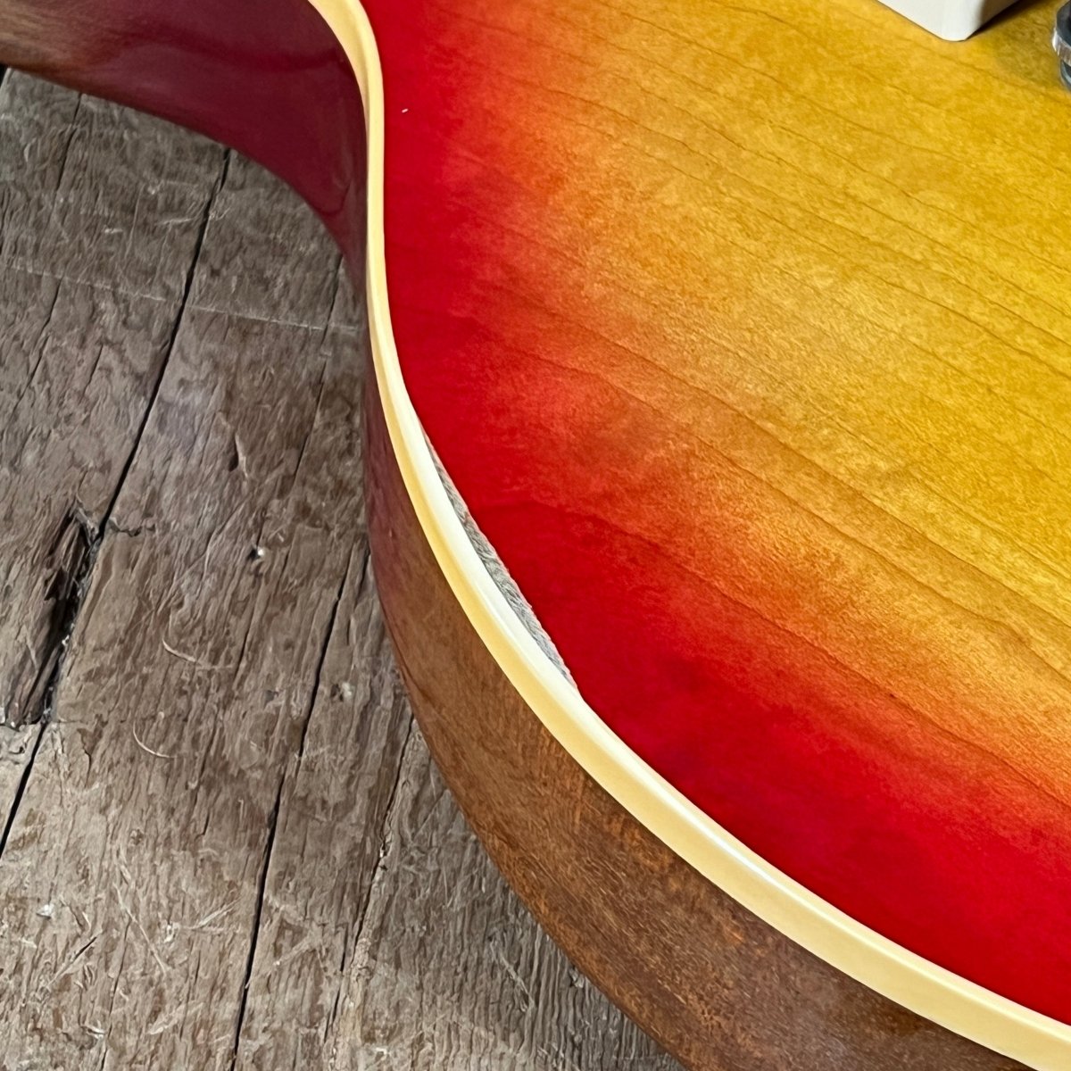 SOLD - Gibson Les Paul Deluxe Converted to Standard 1978 Cherry Sunburst - Mahar's Vintage Guitars