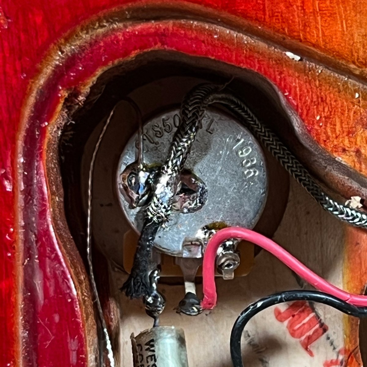 SOLD - Gibson Les Paul Deluxe Converted to Standard 1978 Cherry Sunburst - Mahar's Vintage Guitars