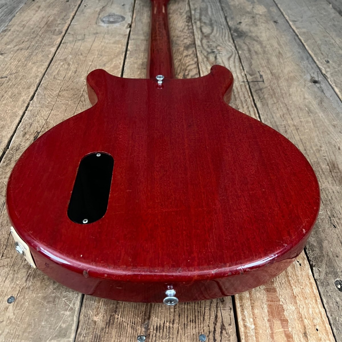 SOLD - Gibson Les Paul Jr. Double Cut 1961 Cherry - Mahar's Vintage Guitars