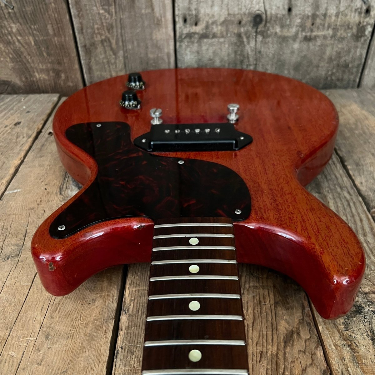 SOLD - Gibson Les Paul Jr. Double Cut 1961 Cherry - Mahar's Vintage Guitars