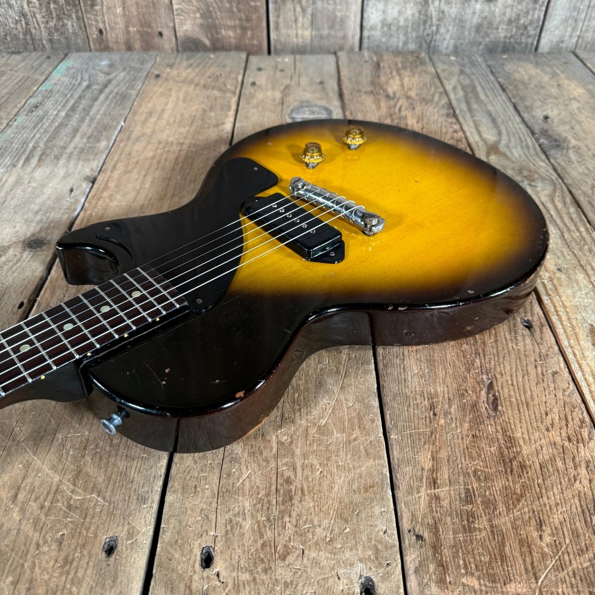 SOLD - Gibson Les Paul Junior 1957 Sunburst - Mahar's Vintage Guitars