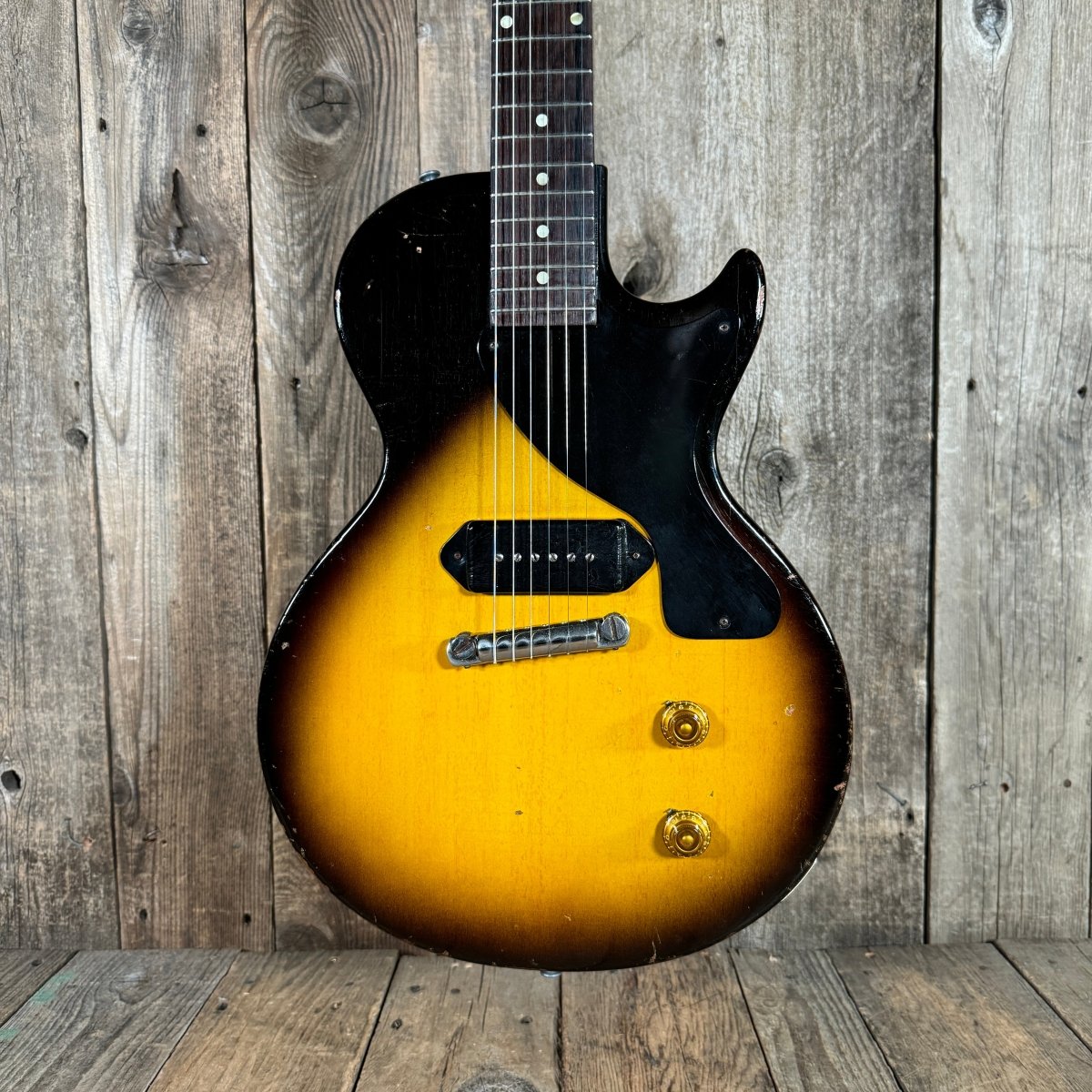 SOLD - Gibson Les Paul Junior 1957 Sunburst - Mahar's Vintage Guitars