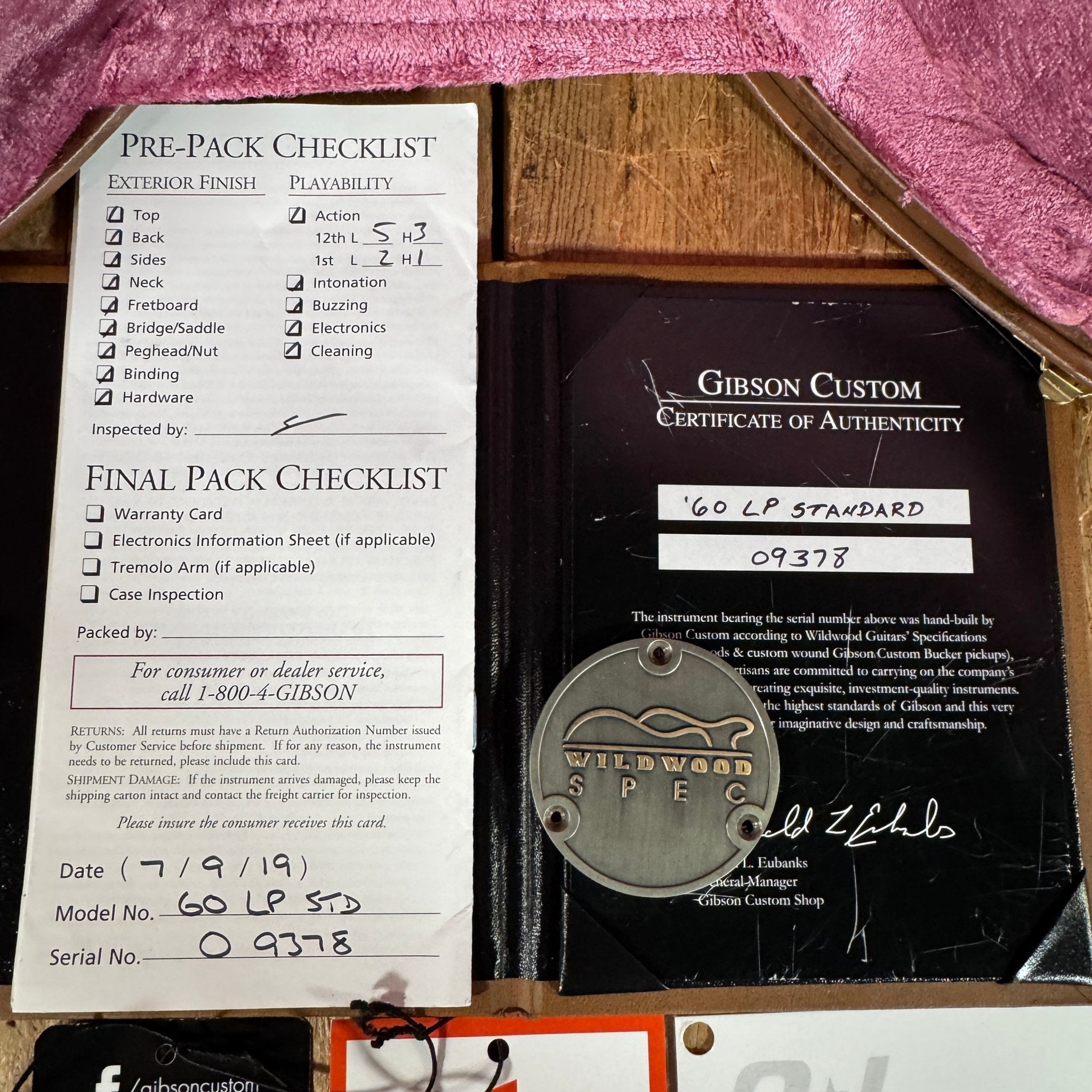 SOLD - Gibson Les Paul Standard '60 Wildwood 2019 Iced Tea Burst R0 1960 Reissue - Mahar's Vintage Guitars