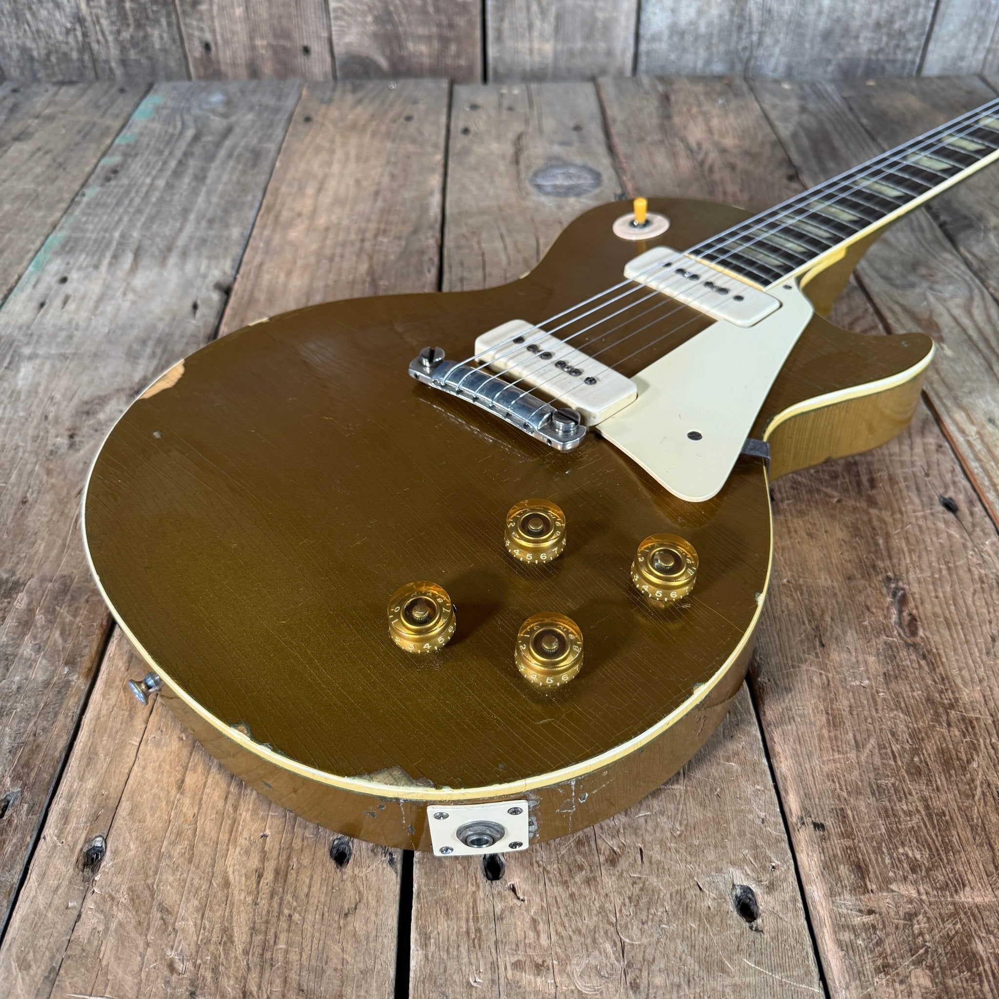 SOLD - Gibson Les Paul Standard Goldtop All Gold 1954 - Mahar's Vintage Guitars