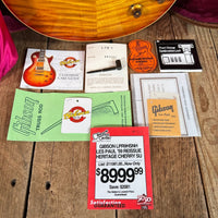 SOLD - Gibson Les Paul Standard R9 Historic 2000 1959 Reissue Murphy era Faded Cherry Burst - Mahar's Vintage Guitars