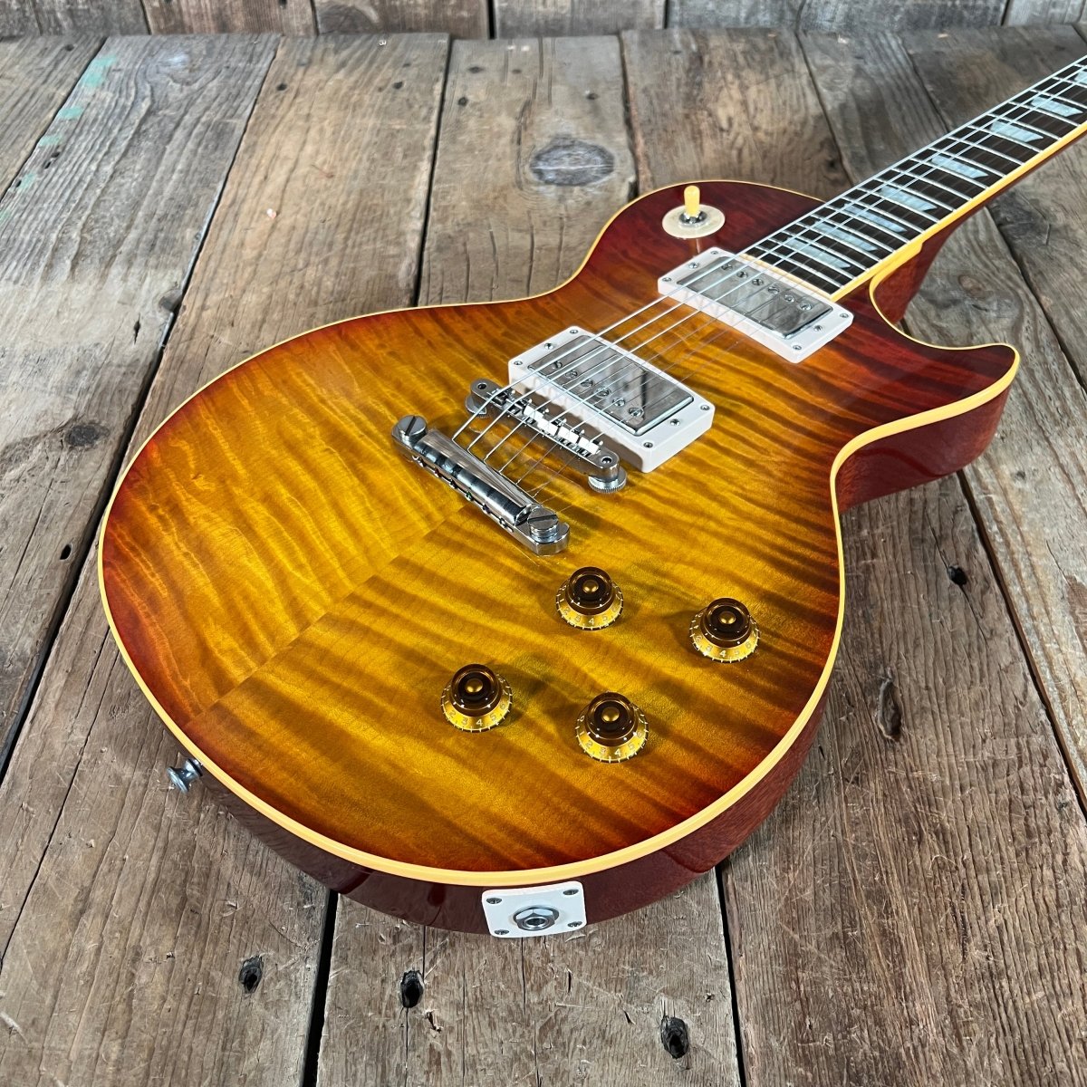 SOLD - Gibson Les Paul Standard R9 Historic 2000 1959 Reissue Murphy era Faded Cherry Burst - Mahar's Vintage Guitars