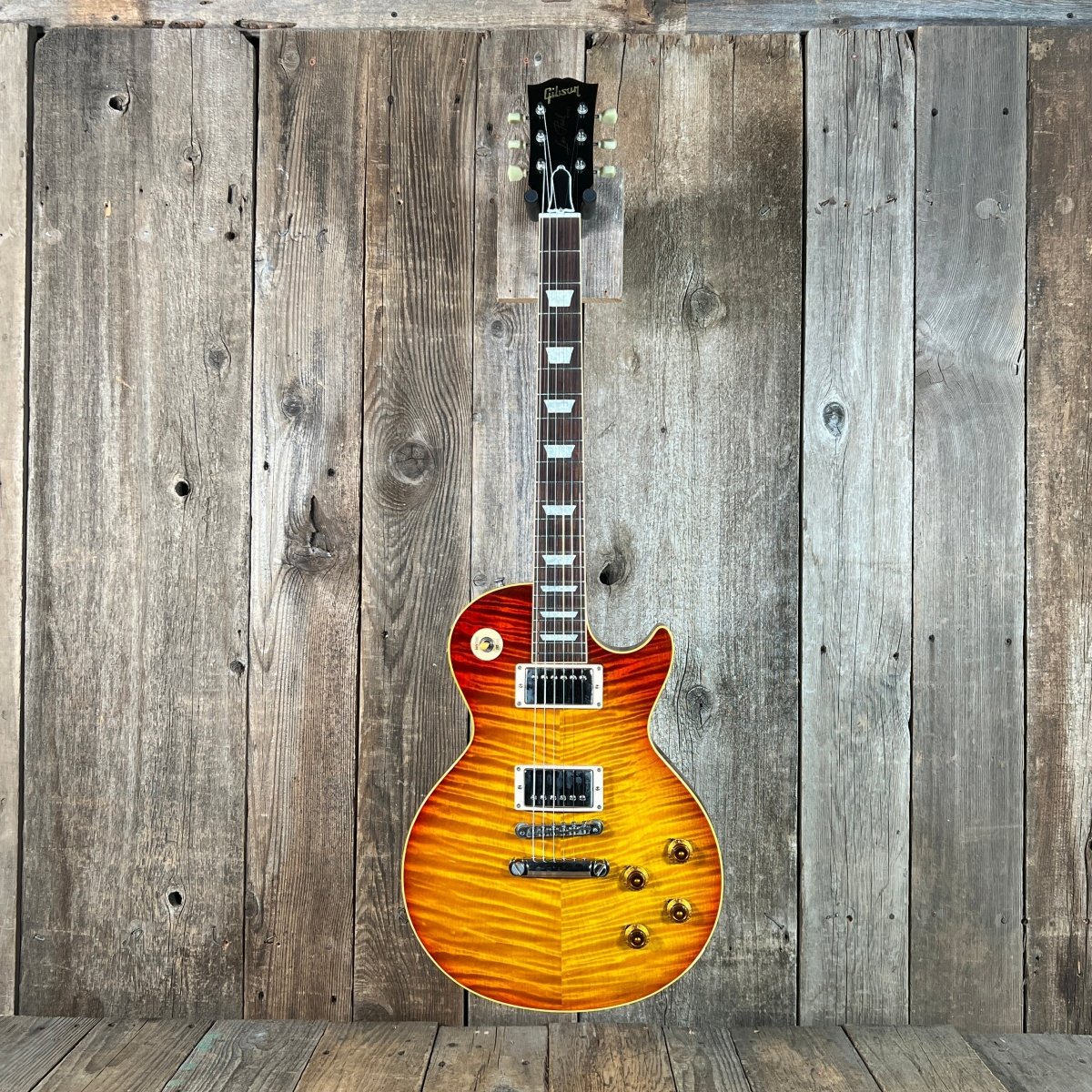 SOLD - Gibson Les Paul Standard R9 Historic 2000 1959 Reissue Murphy era Faded Cherry Burst - Mahar's Vintage Guitars