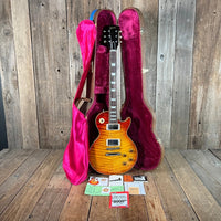 SOLD - Gibson Les Paul Standard R9 Historic 2000 1959 Reissue Murphy era Faded Cherry Burst - Mahar's Vintage Guitars