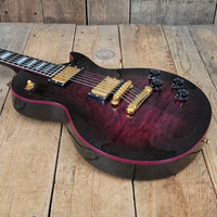 SOLD - Gibson Purple Widow Les Paul Prototype Pre Production 68 Custom Q Quilt Top 2010 - Mahar's Vintage Guitars
