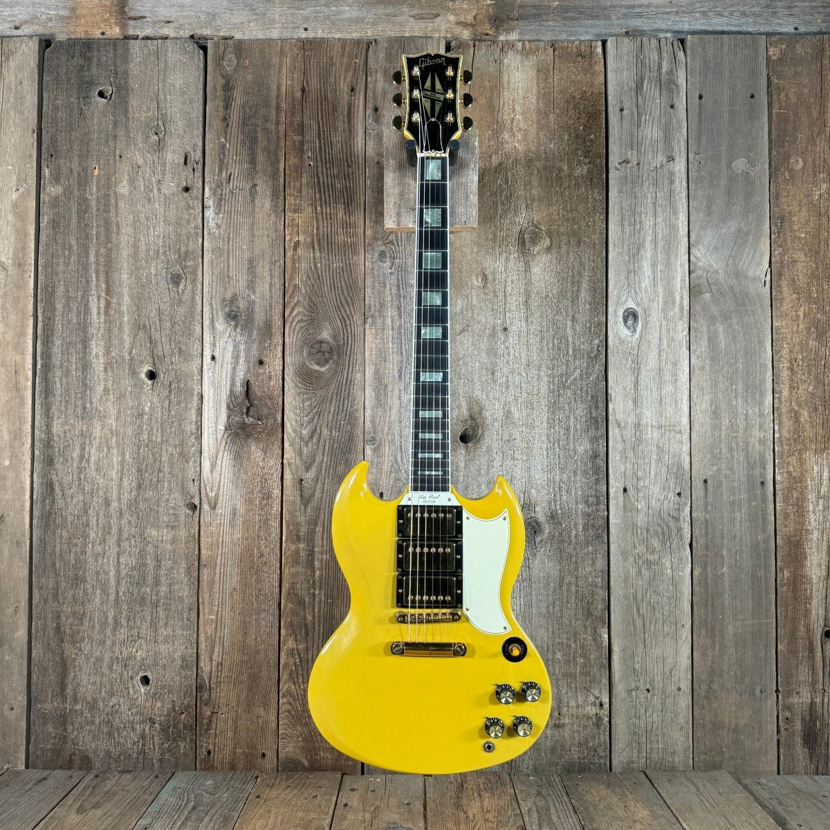 SOLD - Gibson SG Custom 1961 30th Anniversary Limited Edition TV Yellow 1991 - Mahar's Vintage Guitars