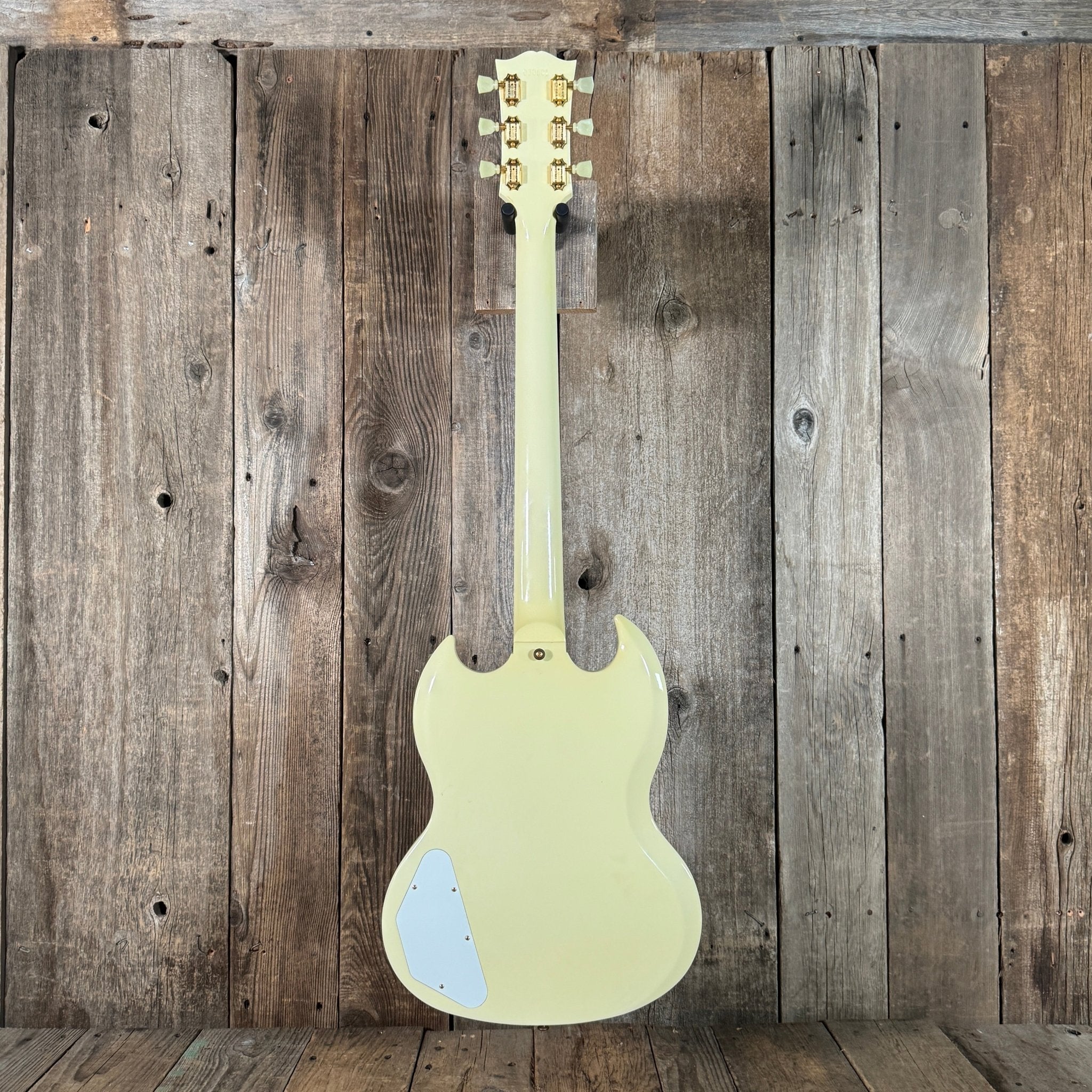 SOLD - Gibson SG Les Paul Custom '63 Custom Art & Historic Alpine White Maestro Vibrola 2003 - Mahar's Vintage Guitars