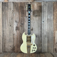SOLD - Gibson SG Les Paul Custom '63 Custom Art & Historic Alpine White Maestro Vibrola 2003 - Mahar's Vintage Guitars
