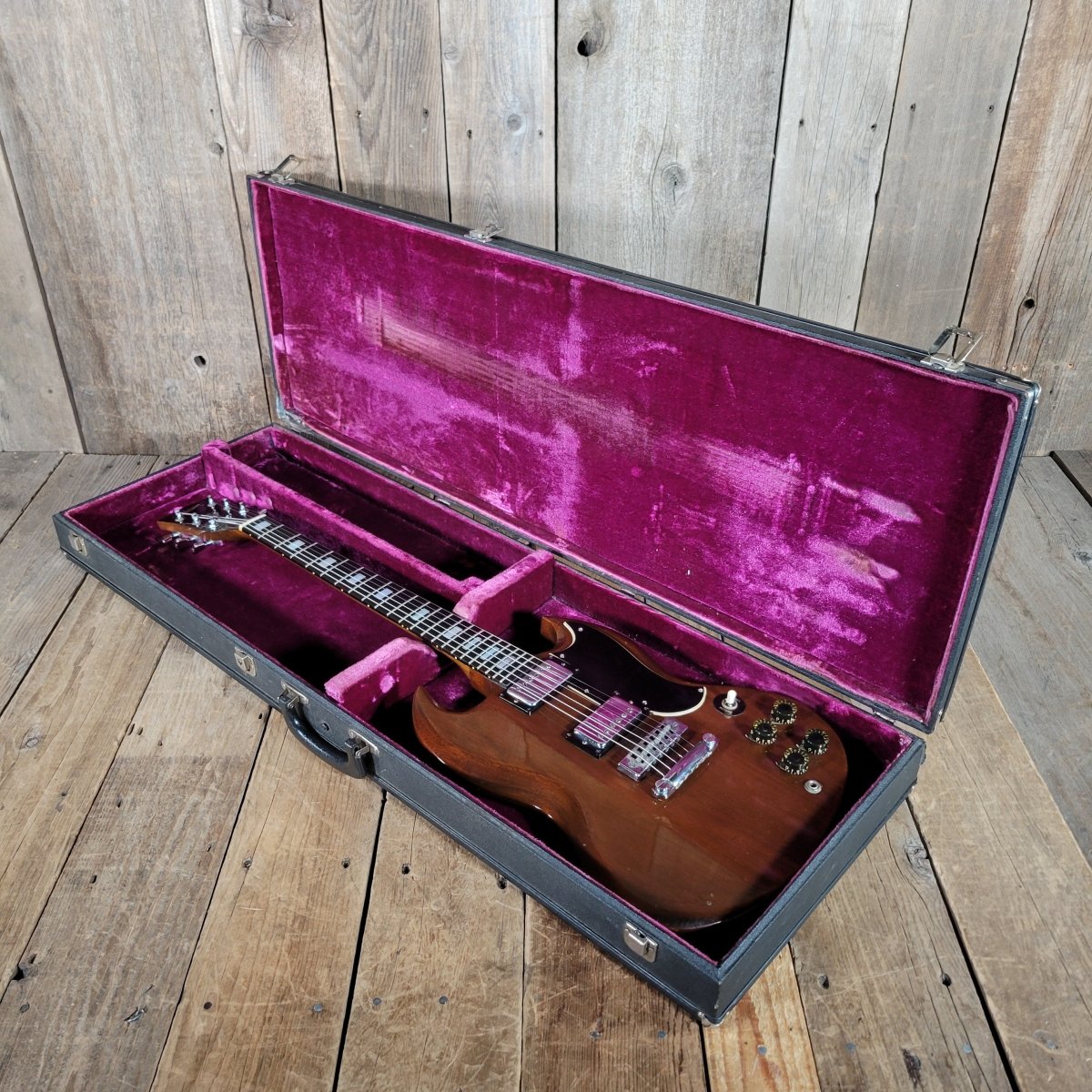 SOLD - Gibson SG Standard with Rare Orig Case 1973 or 1974 - Mahar's Vintage Guitars