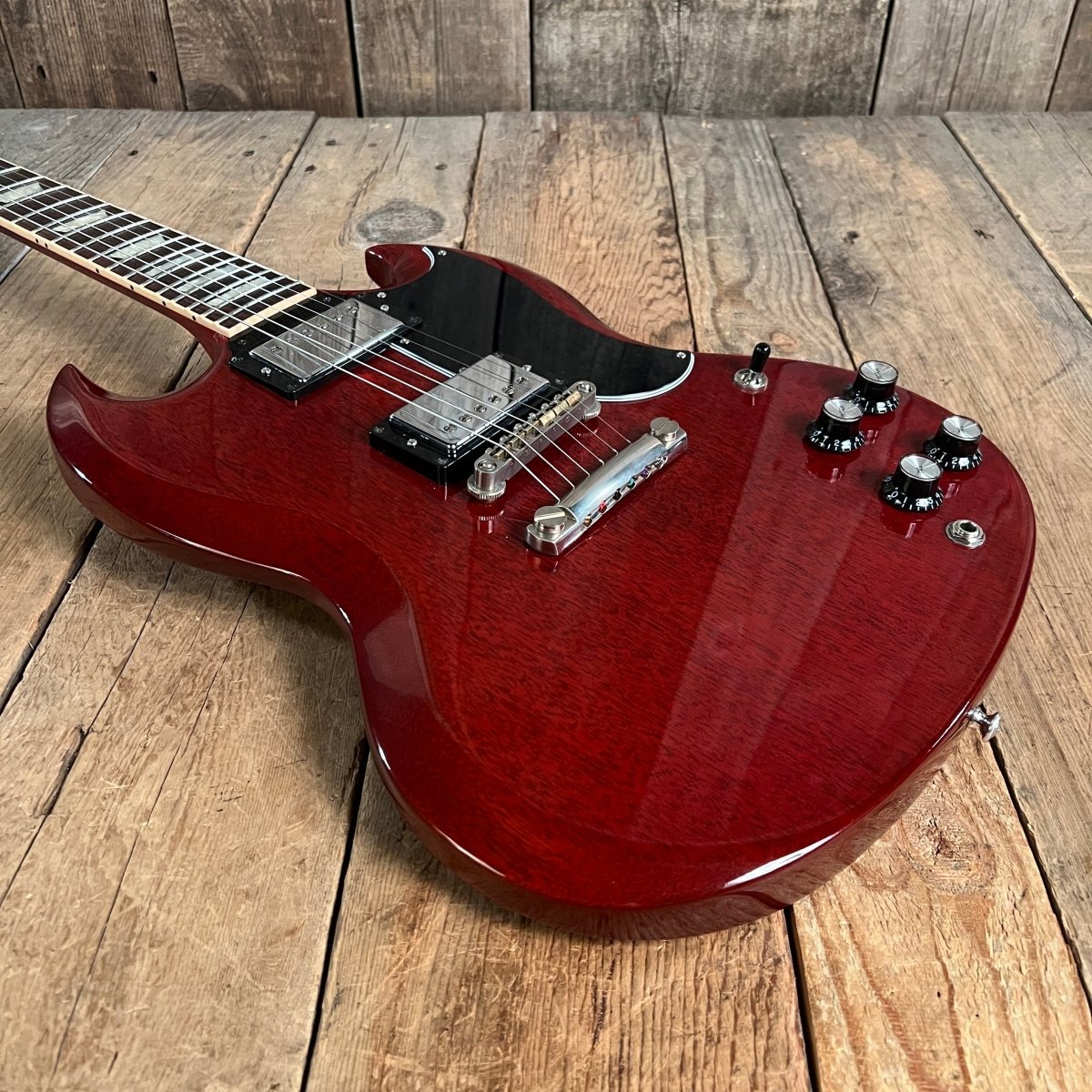 SOLD - Gibson SG Standard with Upgraded hardware, pots and PIO caps 2013 Cherry - Mahar's Vintage Guitars
