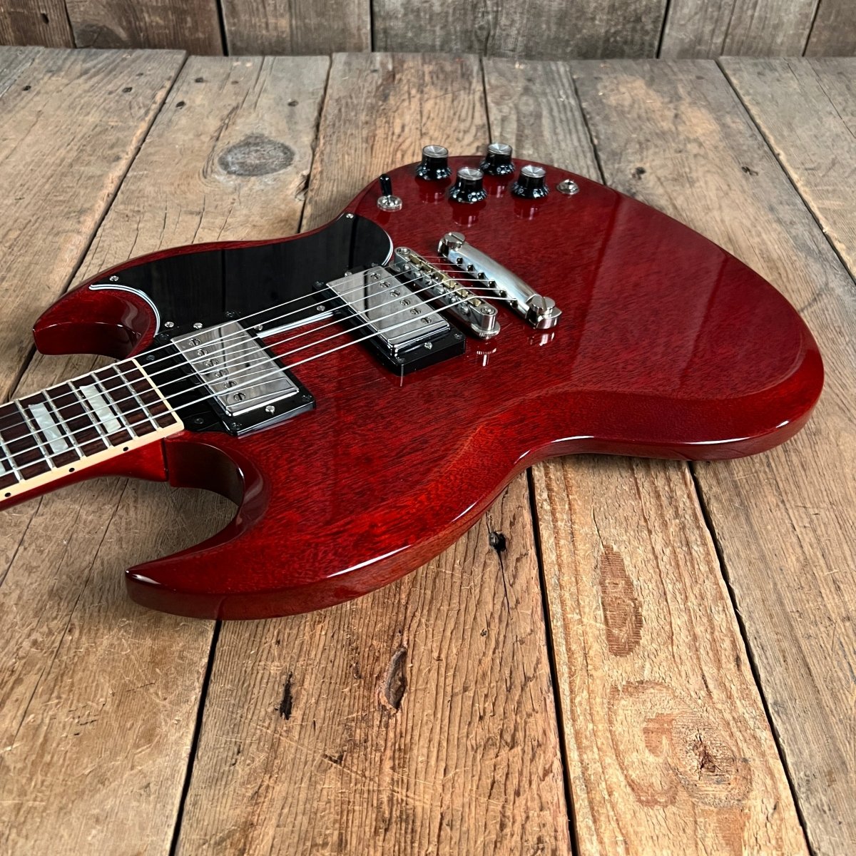 SOLD - Gibson SG Standard with Upgraded hardware, pots and PIO caps 2013 Cherry - Mahar's Vintage Guitars