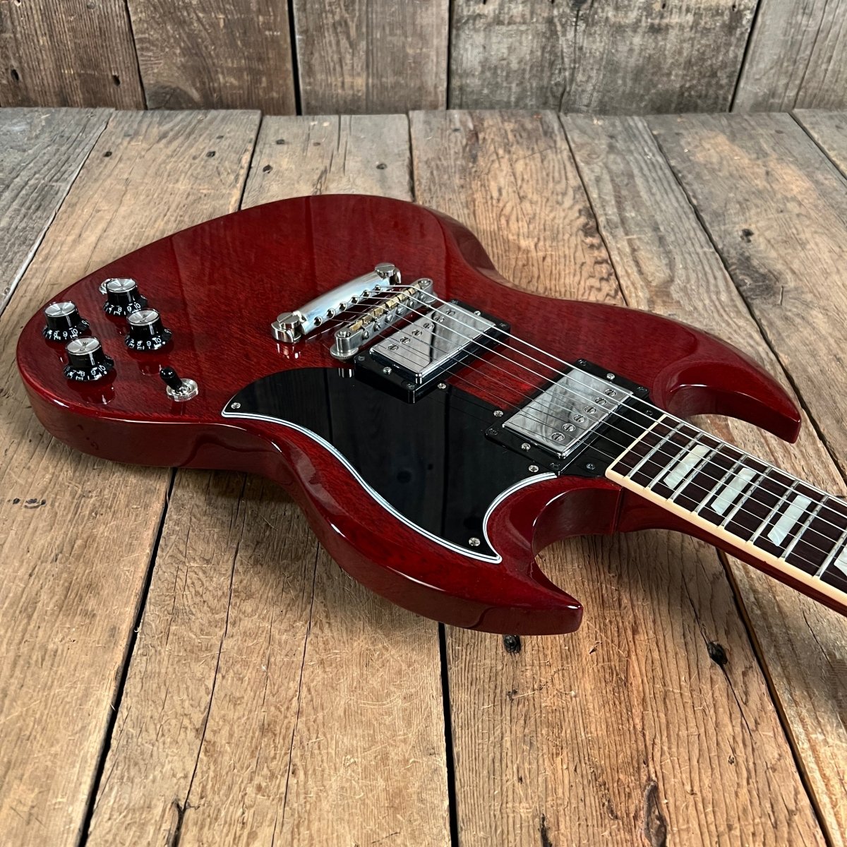 SOLD - Gibson SG Standard with Upgraded hardware, pots and PIO caps 2013 Cherry - Mahar's Vintage Guitars