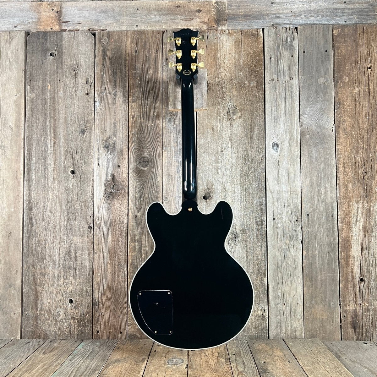 SOLD - Gibson Signed Lucille Signature Rare Edition BB King Signature w/ inlaid signature 2001 Black - Mahar's Vintage Guitars
