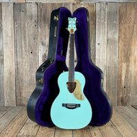 SOLD - Gretsch G5021E Rancher Penguin Parlor 2021 Mint GreenMetallic - Mahar's Vintage Guitars