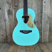 SOLD - Gretsch G5021E Rancher Penguin Parlor 2021 Mint GreenMetallic - Mahar's Vintage Guitars