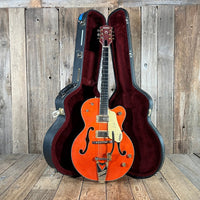 SOLD - Gretsch G6120 Chet Atkins Made in Japan 2004 Orange - Mahar's Vintage Guitars