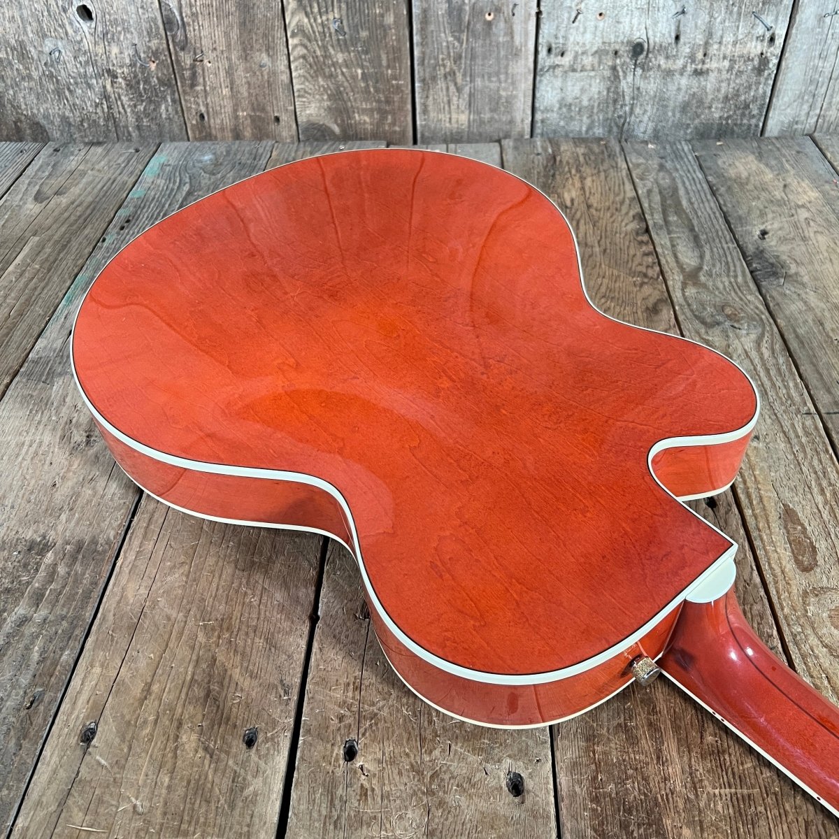 SOLD - Gretsch G6120 Chet Atkins Made in Japan 2004 Orange - Mahar's Vintage Guitars