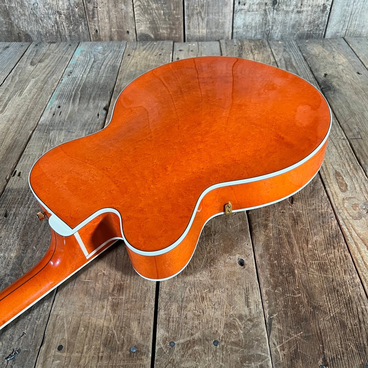 SOLD - Gretsch G6120W Nashville "Western" With Optional Cowboy Case 1994 Orange Stain - Mahar's Vintage Guitars