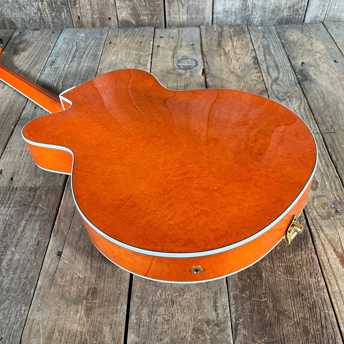 SOLD - Gretsch G6120W Nashville "Western" With Optional Cowboy Case 1994 Orange Stain - Mahar's Vintage Guitars