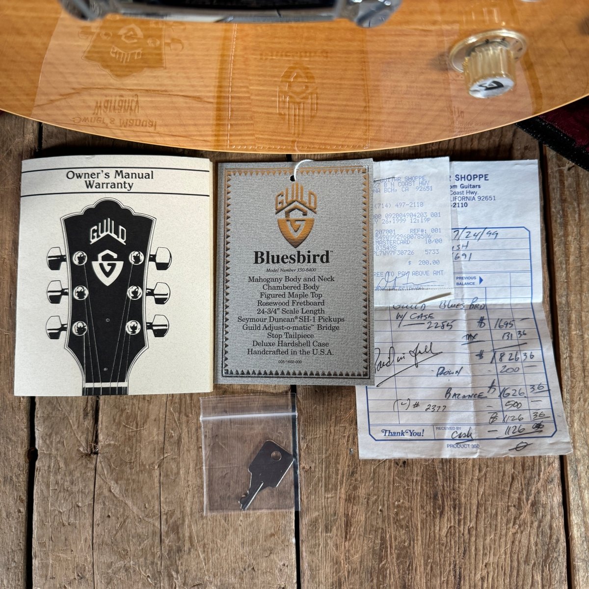 SOLD - Guild Bluesbird 1999 Natural - Mahar's Vintage Guitars