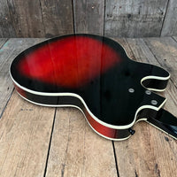 SOLD - Harmony H - 66 Vibra Jet 1963 Red Burst - Mahar's Vintage Guitars