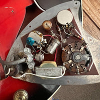 SOLD - Harmony H - 66 Vibra Jet 1963 Red Burst - Mahar's Vintage Guitars