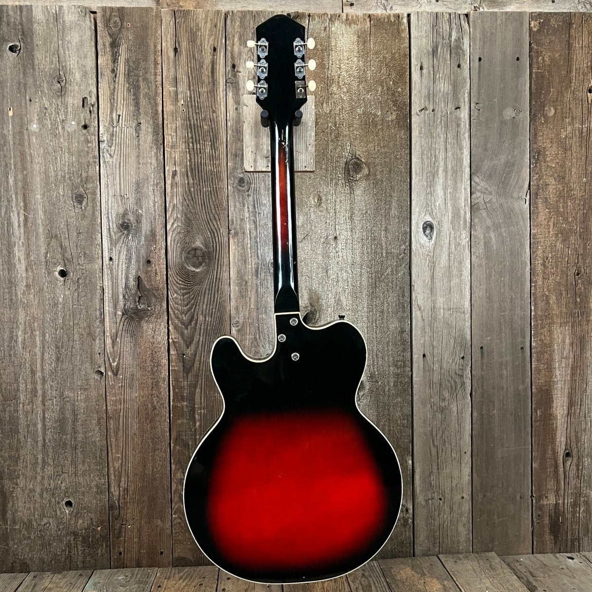 SOLD - Harmony H - 66 Vibra Jet 1963 Red Burst - Mahar's Vintage Guitars