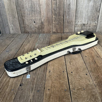 SOLD - Harmony H2 Lap Steel 1962 White MOTS Pearloid - Mahar's Vintage Guitars