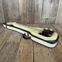 SOLD - Harmony H2 Lap Steel 1962 White MOTS Pearloid - Mahar's Vintage Guitars