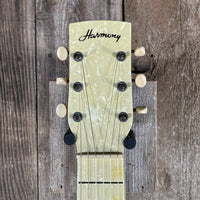 SOLD - Harmony H2 Lap Steel 1962 White MOTS Pearloid - Mahar's Vintage Guitars