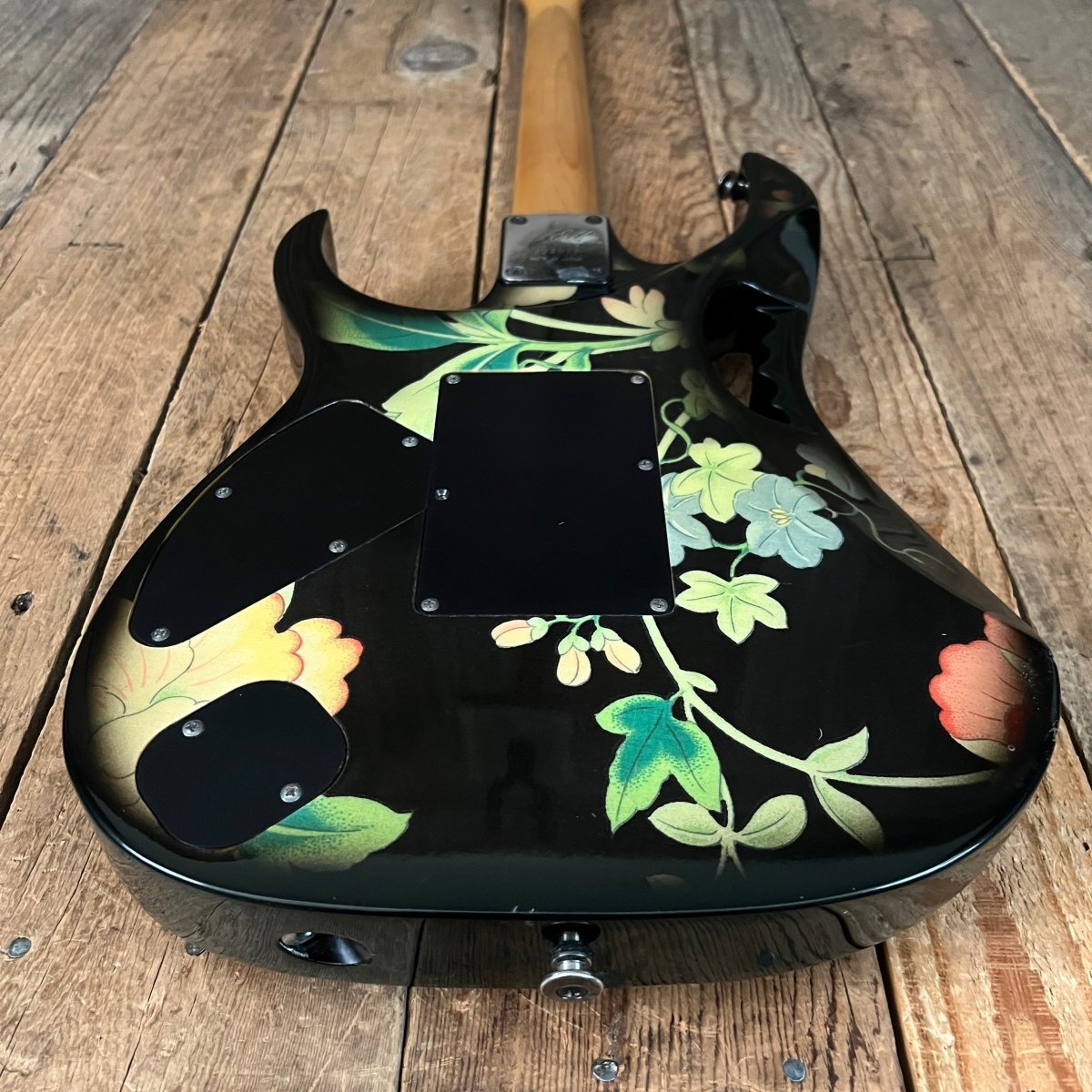 SOLD - Ibanez JEM 77 FP Steve Vai Signature 1988 Floral Pattern - Mahar's Vintage Guitars