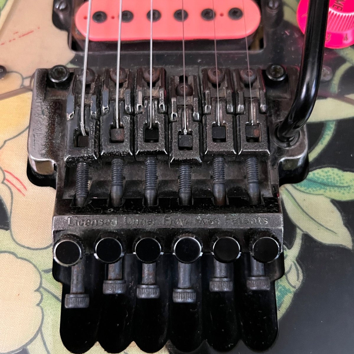 SOLD - Ibanez JEM 77 FP Steve Vai Signature 1988 Floral Pattern - Mahar's Vintage Guitars