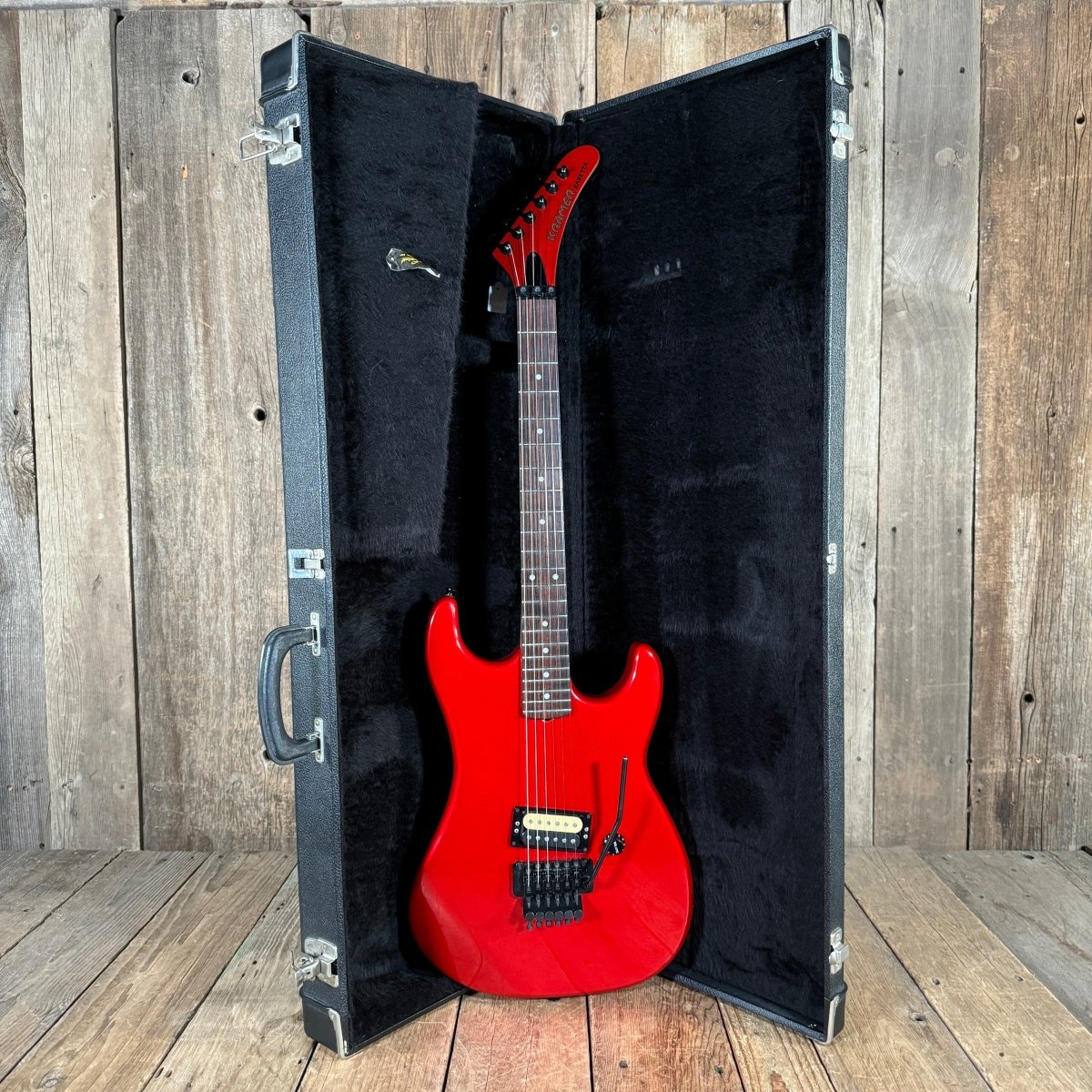 SOLD - Kramer Baretta 1984 Candy Apple Red - Mahar's Vintage Guitars