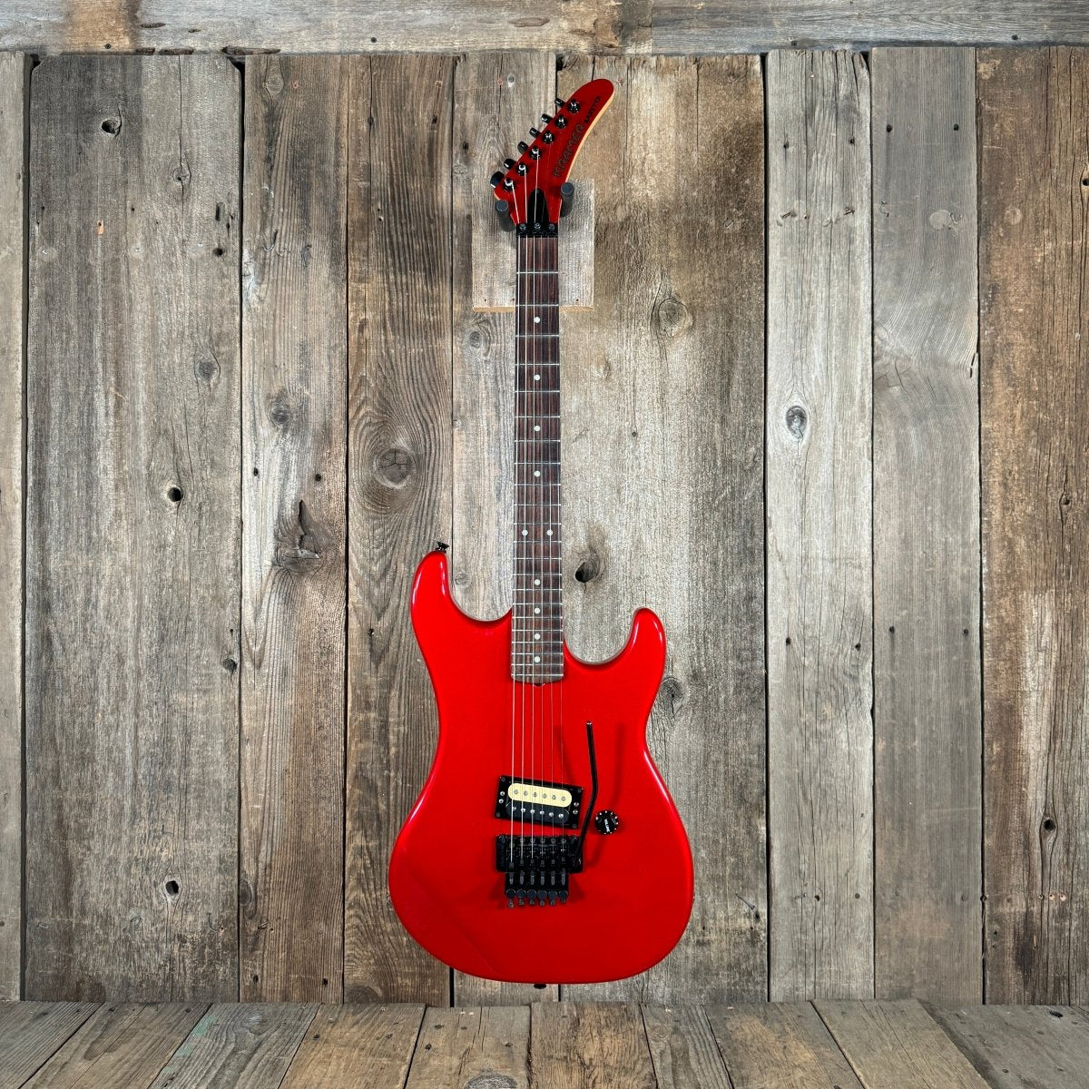SOLD - Kramer Baretta 1984 Candy Apple Red - Mahar's Vintage Guitars