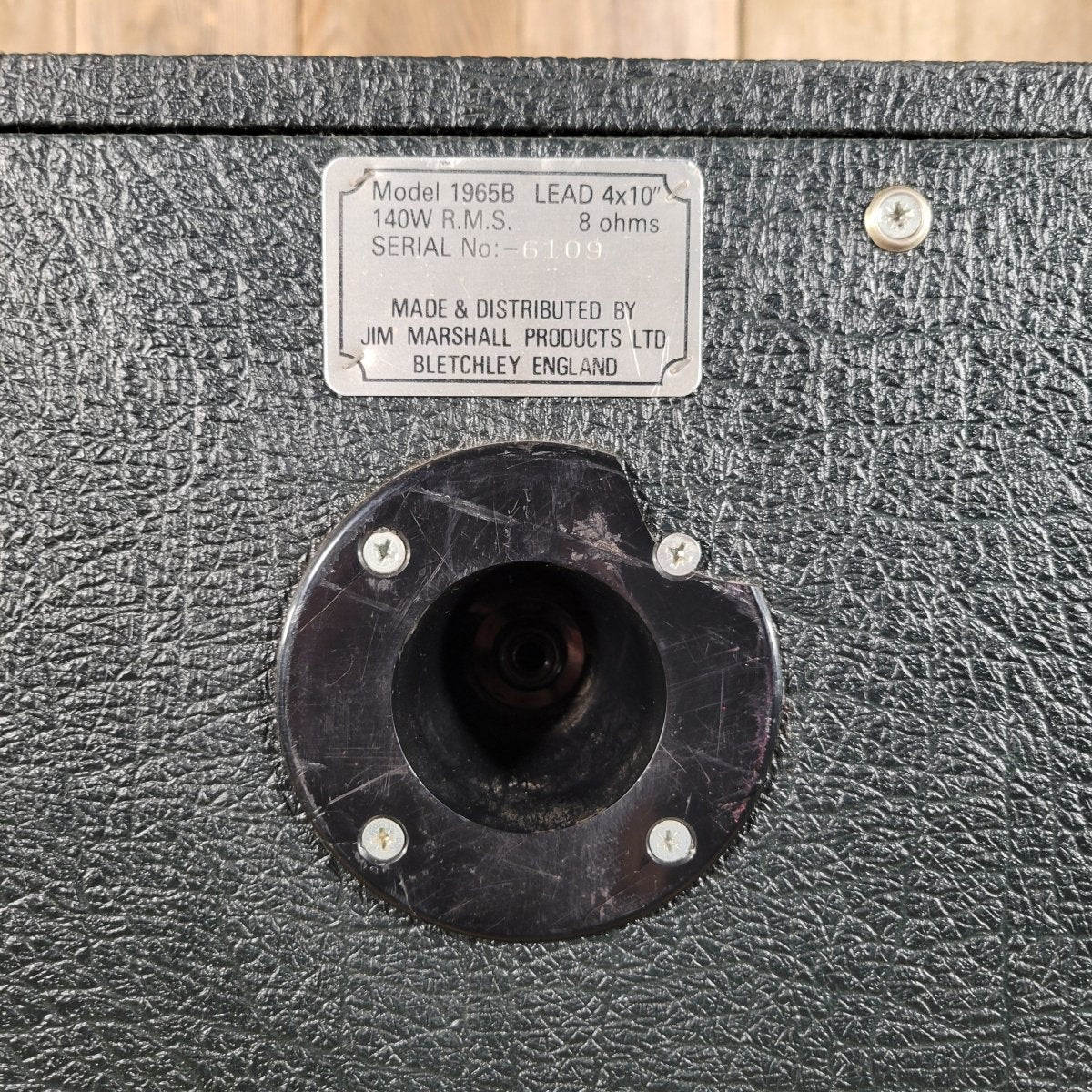 SOLD - Marshall 4x10 Cabinet 1965B 1986 - Mahar's Vintage Guitars