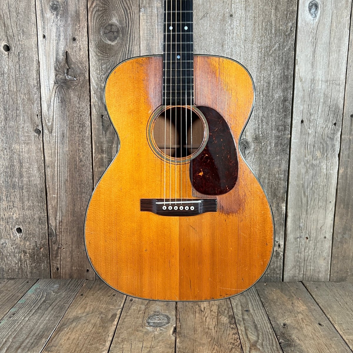 SOLD - Martin 000 - 18 Over Sprayed Player's Guitar 1954 Natural - Mahar's Vintage Guitars