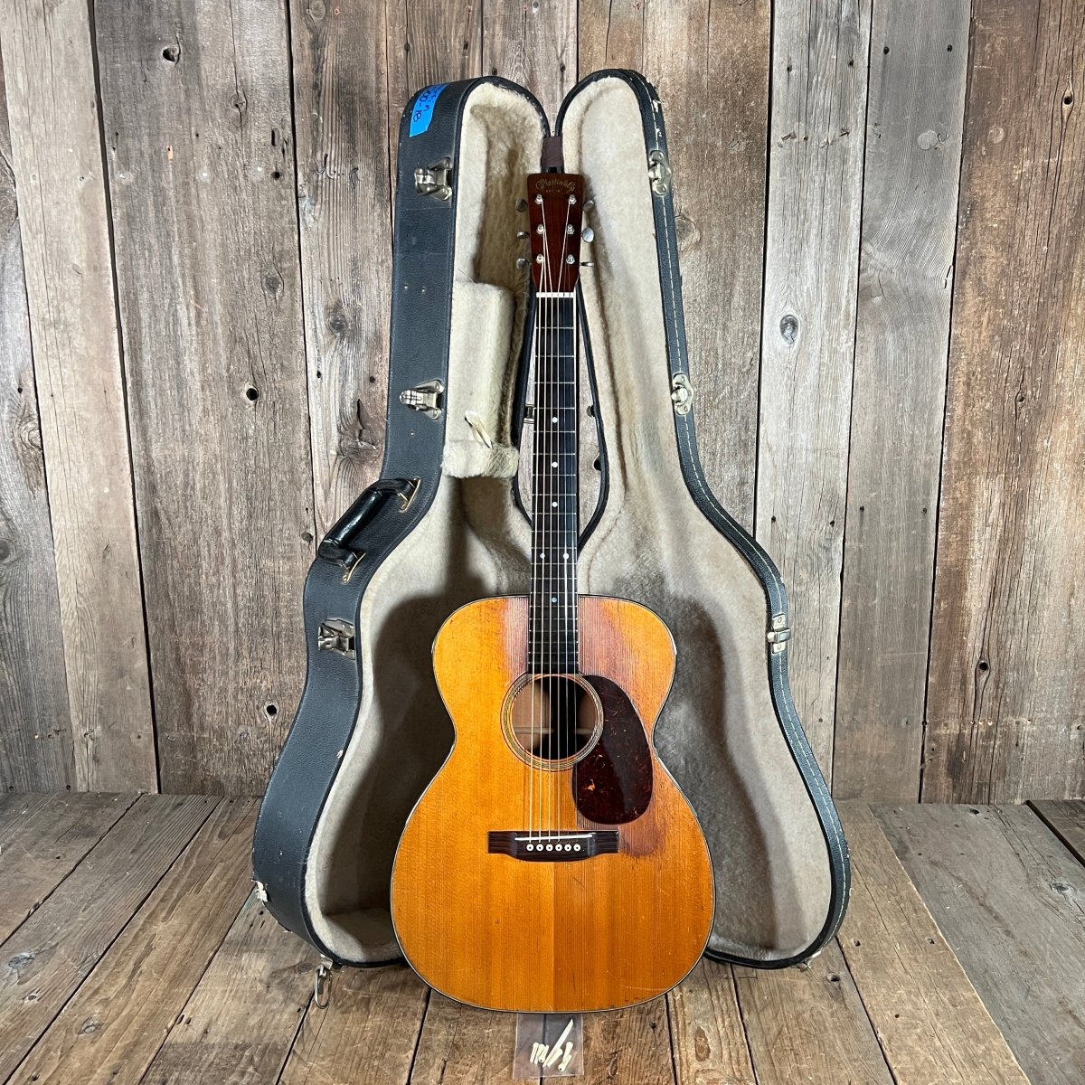 SOLD - Martin 000 - 18 Over Sprayed Player's Guitar 1954 Natural - Mahar's Vintage Guitars
