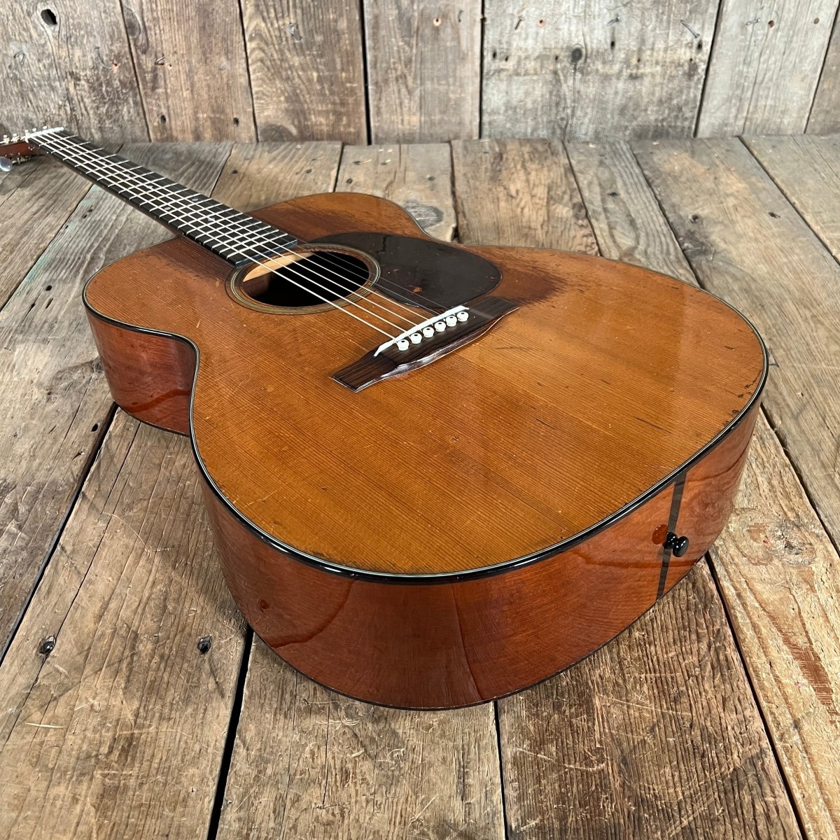 SOLD - Martin 000 - 18 Over Sprayed Player's Guitar 1954 Natural - Mahar's Vintage Guitars