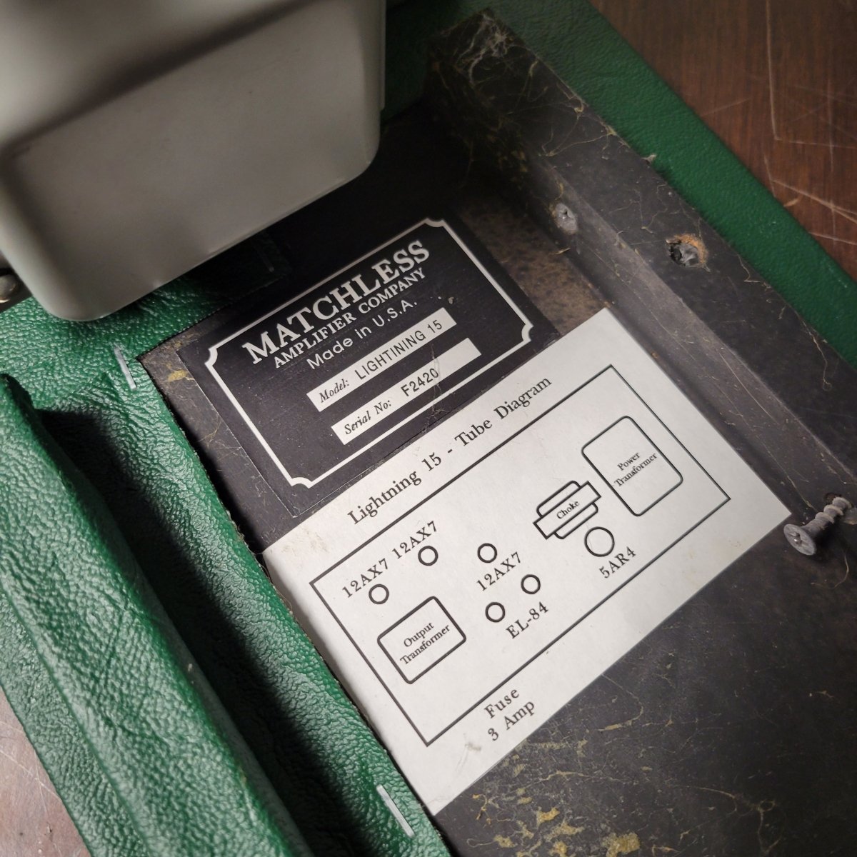 SOLD - Matchless Lightning 15 Small Box Sampson Era Guitar Amplifier 1994 - Mahar's Vintage Guitars