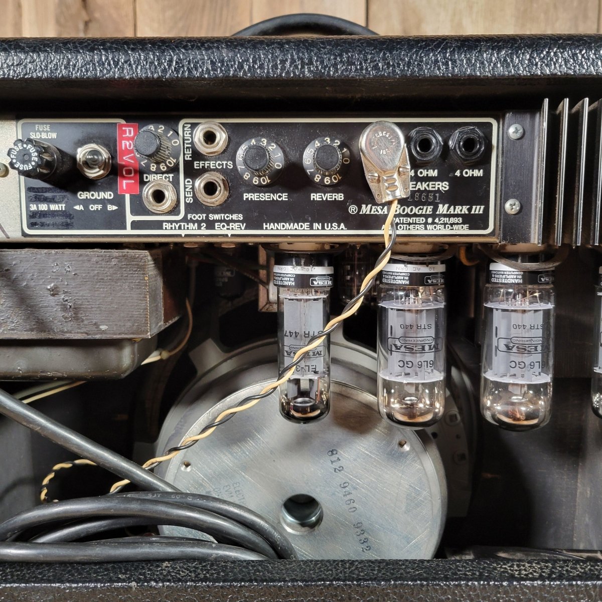 SOLD - Mesa Boogie 1986 Mark III Purple Stripe Simul Class with Mike B Reverb and R2 Volume Mod - Mahar's Vintage Guitars