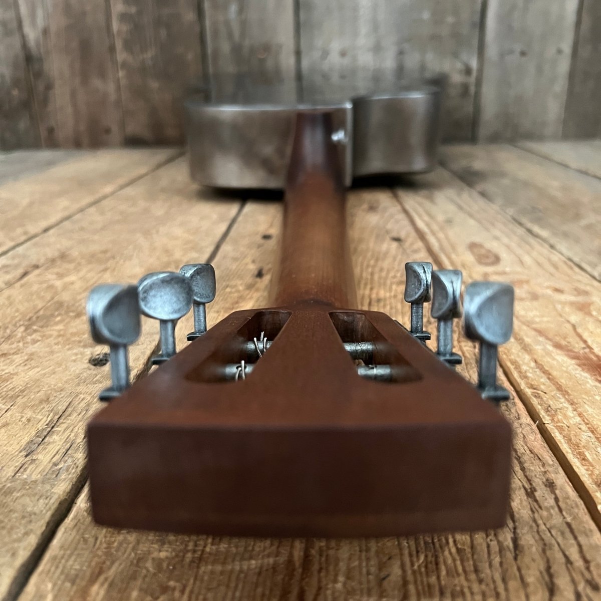 SOLD - Mule Resophonic Tri Cone Resonator Acoustic Electric Aged Cutaway - Mahar's Vintage Guitars