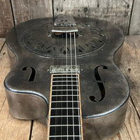 SOLD - Mule Resophonic Tri Cone Resonator Acoustic Electric Aged Cutaway - Mahar's Vintage Guitars