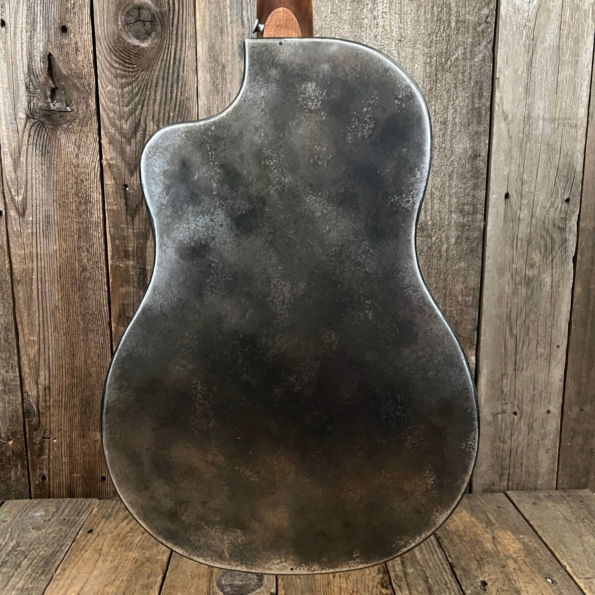 SOLD - Mule Resophonic Tri Cone Resonator Acoustic Electric Aged Cutaway - Mahar's Vintage Guitars