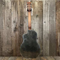SOLD - Mule Resophonic Tri Cone Resonator Acoustic Electric Aged Cutaway - Mahar's Vintage Guitars