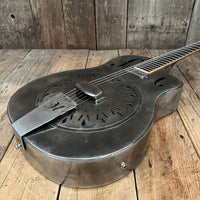 SOLD - Mule Resophonic Tri Cone Resonator Acoustic Electric Aged Cutaway - Mahar's Vintage Guitars