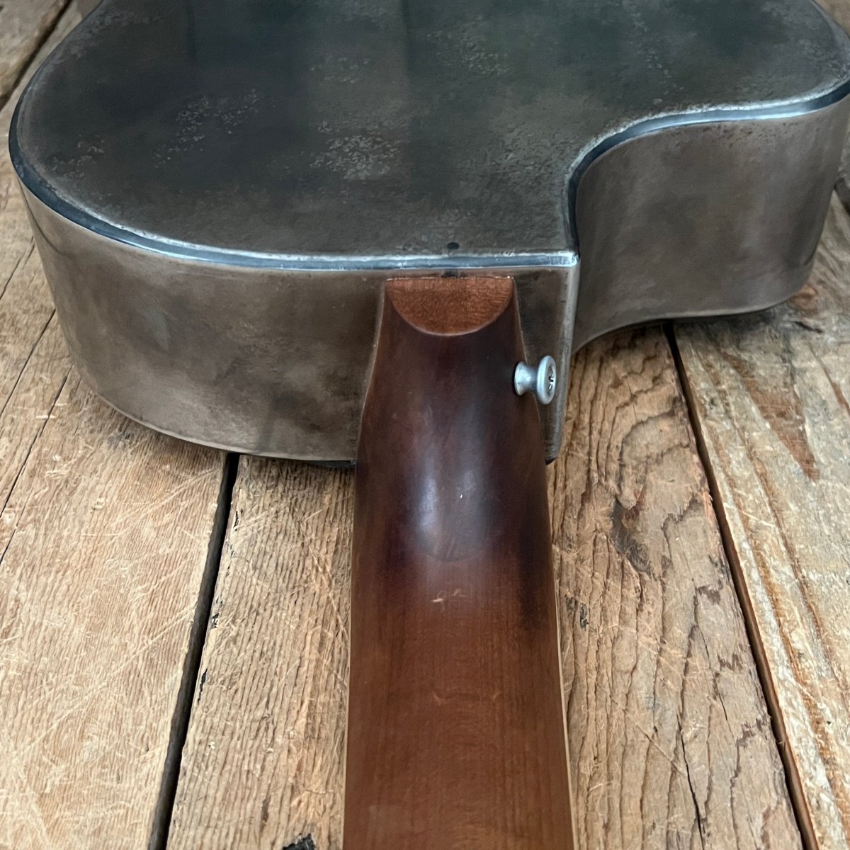 SOLD - Mule Resophonic Tri Cone Resonator Acoustic Electric Aged Cutaway - Mahar's Vintage Guitars